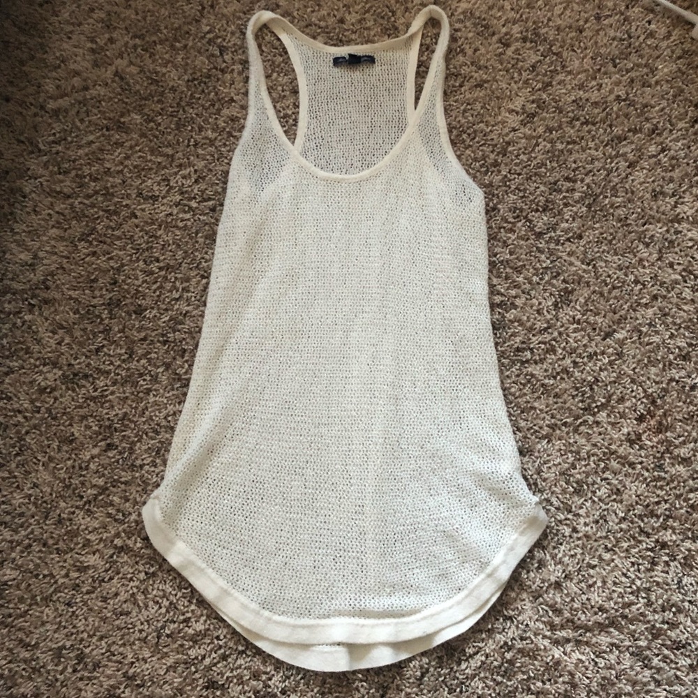 American Eagle Knit Tank Top ~ Creme